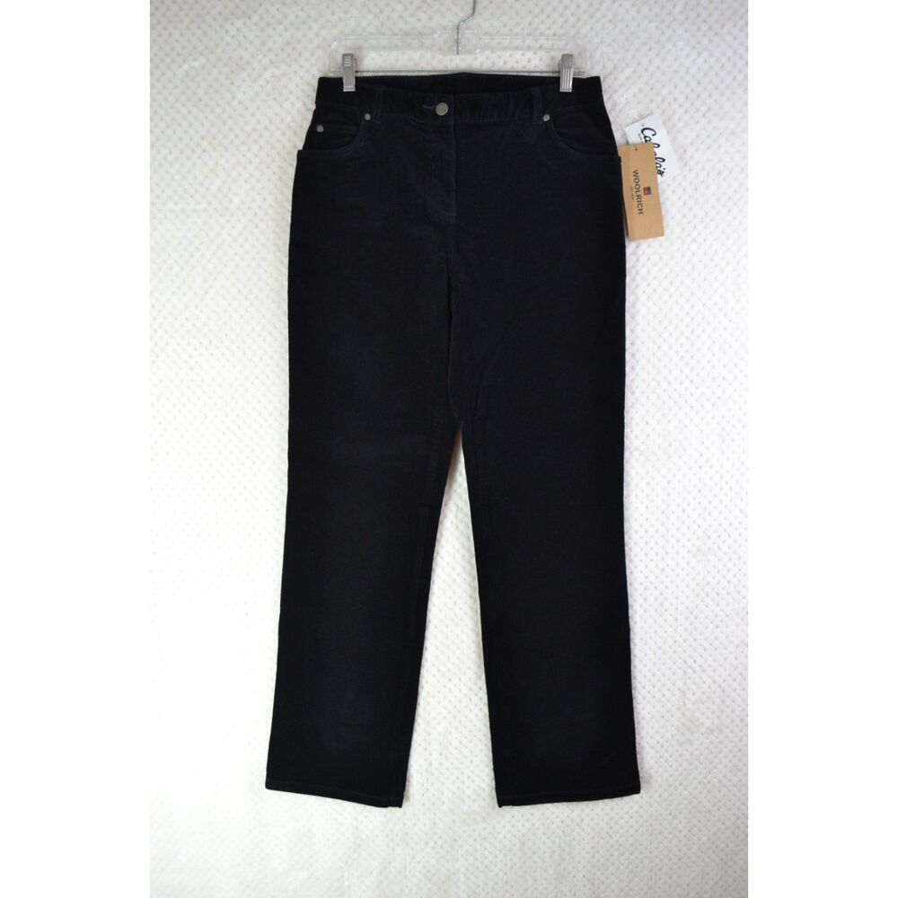Woolrich Holly Hills Women's 14 Black Stretch Corduroy Pants
